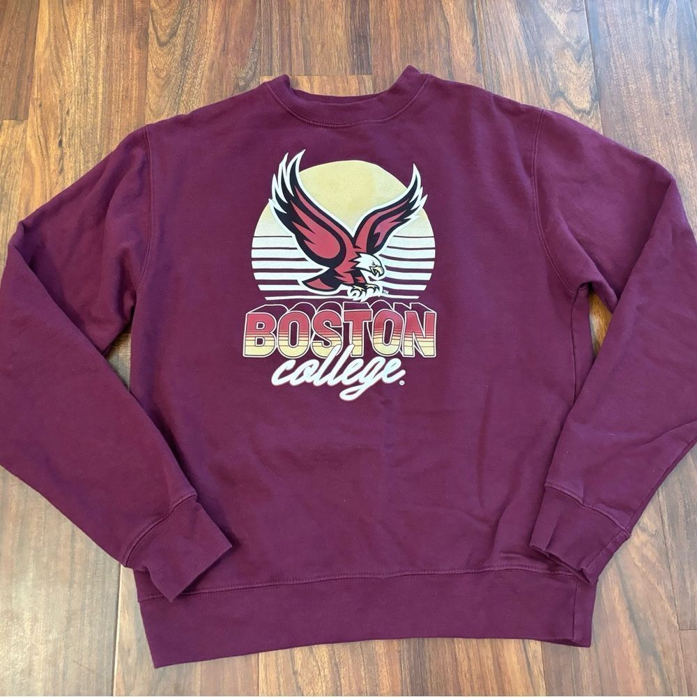 Boston College maroon crewneck sweatshirt
